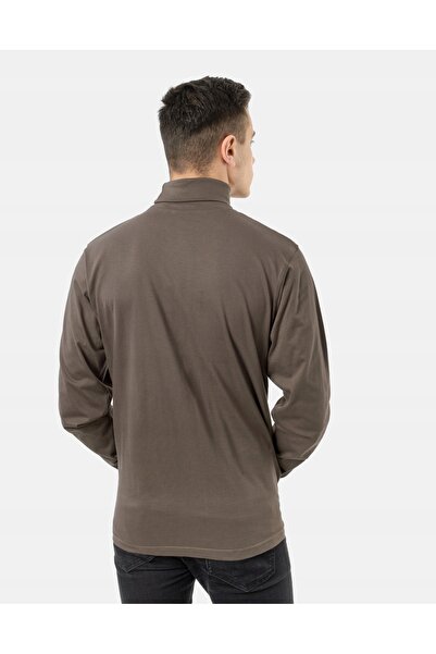 NO BRAND Pulover subțire elegant de golf pentru bărbați Arek R XXL Maro