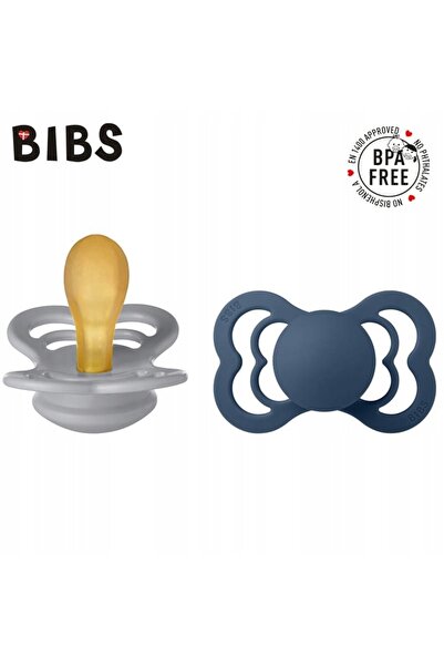 NO BRAND Smoczek Bibs Symetryczny Ortodontic Supreme 2 bucăți Cauciuc 0m+ Alb...