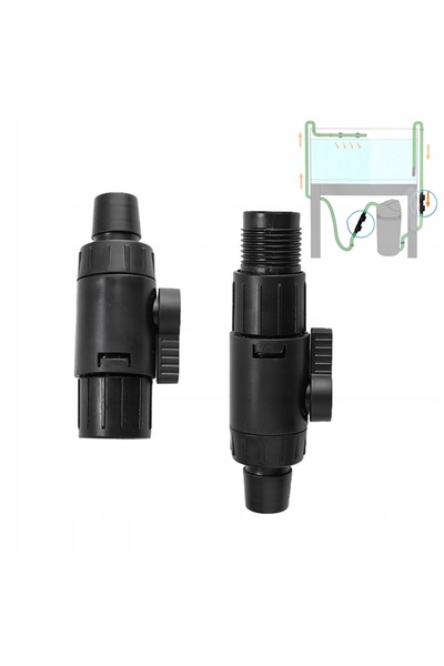 NO BRAND Cuplaje rapide duble pentru acvariu, pentru furtunuri de 16/22mm
