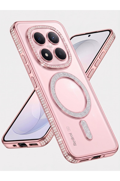 Rivor Xiaomi Redmi Note 15 Pro 5G Uyumlu Kılıf Kamera Korumalı Simli Magsafe ...