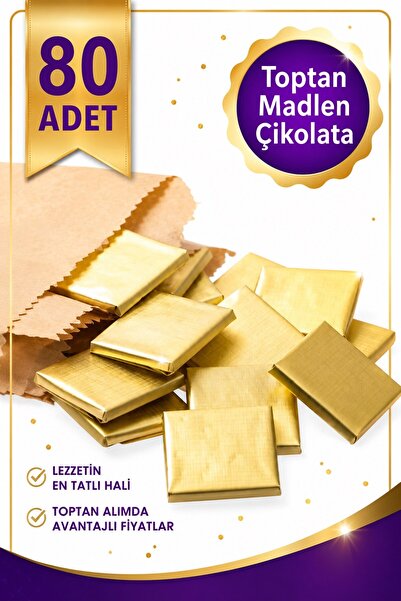 Emtory Home 80 Adet Sütlü Madlen Çikolata - Nişan Hediyesi - Söz Hediyesi - N...