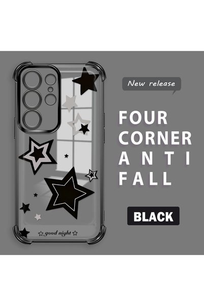 ucuc Samsung Galaxy S23 Ultra Compatible Transparent Back Four-Corner Reinfor...