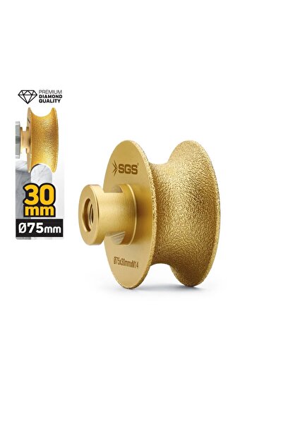 SGS SGS2791 M14-75x30 Mm Vakum Elmas Mermer Granit Taşlama Diski Tam Profil