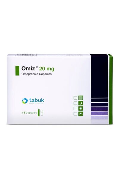 omiz Antacid, 20Mg Cap, 14S