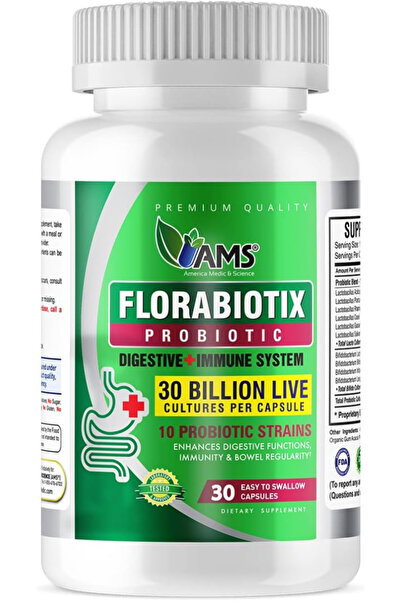 AMS Florabiotix Probiotic Food Supplement - 30 Capsules