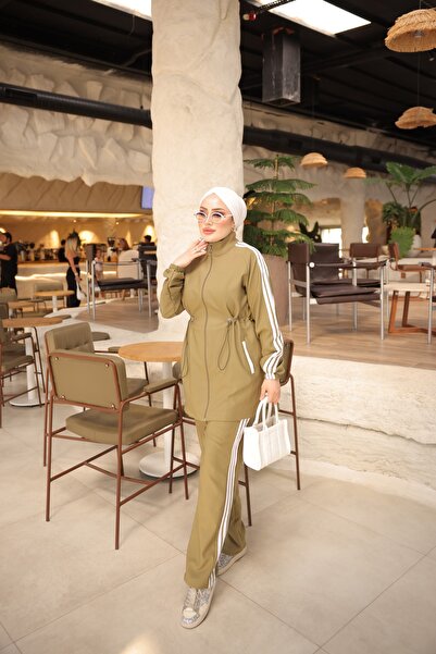 MİMİ Luxury Wear Γυναικείο Αθλητικό Σετ Ισλαμικής Ένδυσης με Δαντέλα στη Μέση...