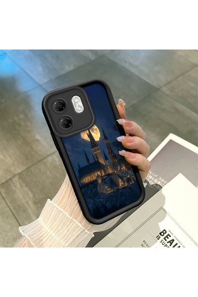 ucuc حافظة سيليكون سوداء متوافقة مع هاتف Infinix Smart 9، مقاومة للصدمات مع ح...