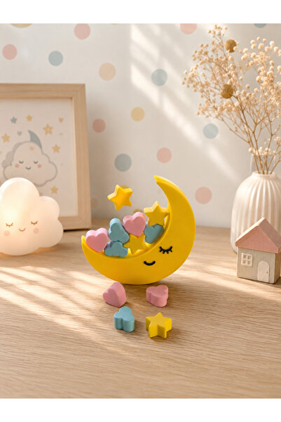 Genel Markalar Montessori Ay Denge Oyunu – 3D Baskı Eğitici Denge Oyuncağı – ...