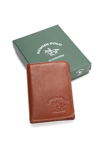 Newish Men's Genuine Leather Magnetic Card Holder and Wallet