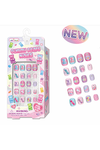 Hot Focus Gummy Bear Nails