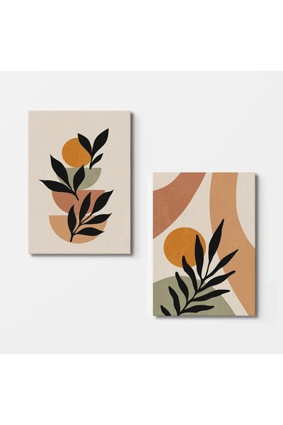 OEM Set de 2 tablouri decorative pe pânză, 2x50x70 cm, 100% pânză/100% lemn, ...
