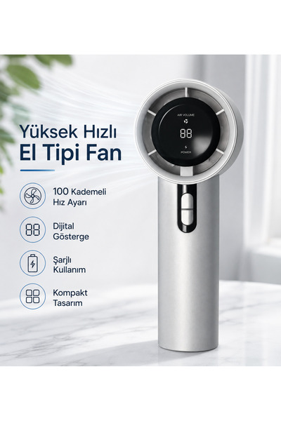 Hil Tech Eminönü Toptan Elektronik 100 Kademeli Dijital Göstergeli Şarjlı El ...