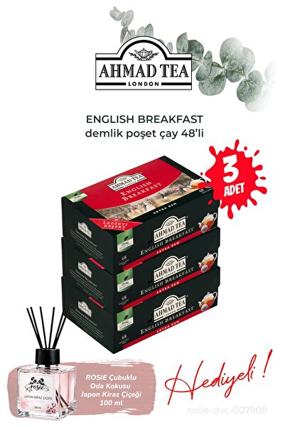 Ahmad Tea English Breakfast Teapot Bags 3 Packs/48 Pieces and Room Fragrance