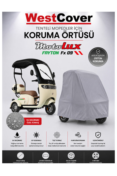 WestCover Motolux Fayton Fx 09 3-Wheel Electric Moped Compatible Waterproof |...