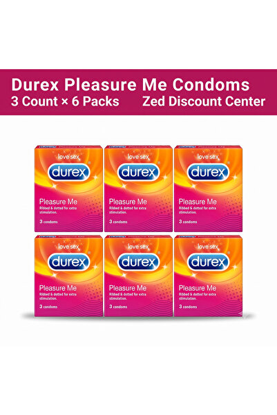 Durex Prezervative Pleasure Me 3 bucăți x 6 pachete