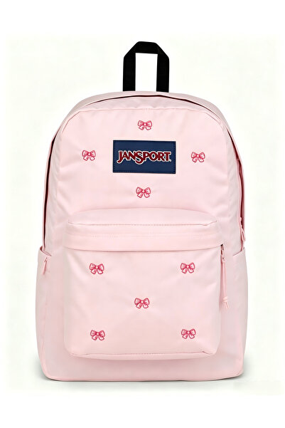 Jansport 【موسم المدارس】حقيبة مدرسية كلاسيكية ملونة، مزودة بحجرة للكمبيوتر، لا...