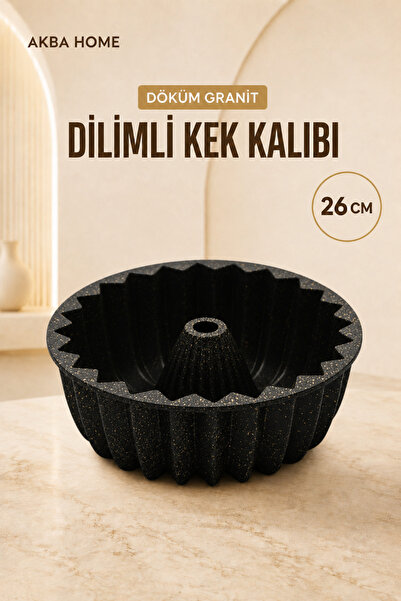 Alkar Cast Granite Slice Cake Mold 26 cm Cake Mold Thick Cast with Even Heat ...