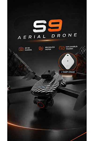 Dimute Shop S9 Aerial Drone HD 4K Kamera Brushless Motor 3000mAh Batarya + Ta...