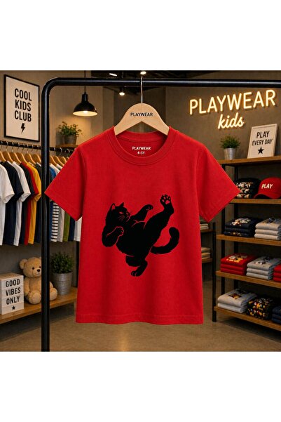 playwear Kočke karatea, majica sa printom, 100% dječja unisex majica, veličin...