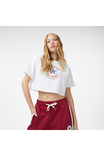 Converse Baskılı Kadın Beyaz T-Shirt