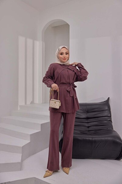 Bwest Linen Suit - Bordo