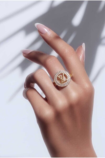 Generic Brand LILY RING STAINLESS STEEL 14k gold plated