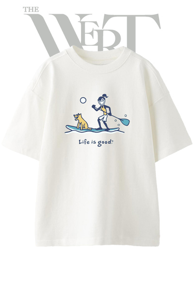 THEWERT Sup Kopek Design Printed Unisex White Oversize T-Shirt