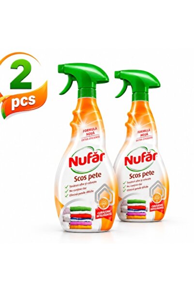 Nufar Pachet de 2 soluții pentru îndepărtarea petelor, 500ml, spray, pentru ț...