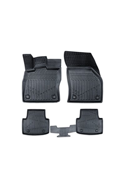 DELUXETUNING Set covorase auto cauciuc VW PASSAT B8 2014-2022, forma tavita 3D