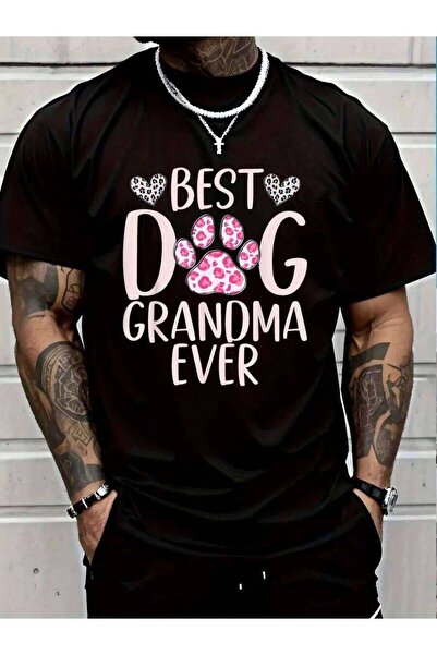 45 BPM تي شيرت 100% قطن من Best Ever Dog Grandma للرجال والنساء، تي شيرت برسو...