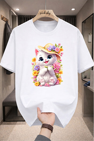 Pink Sky Premium Oversize T-Shirt 100% Cotton Unisex Comfortable Fit Trending...