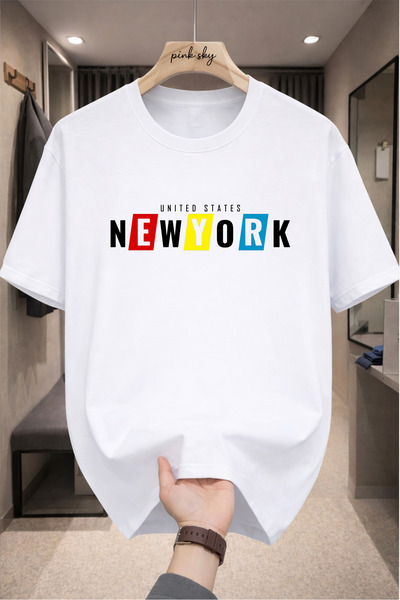 Pink Sky Premium Oversize T-Shirt 100% Cotton Unisex Comfortable Fit Trending...