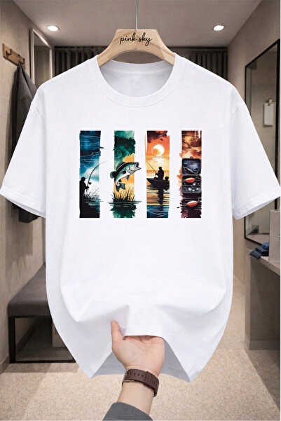 Pink Sky Premium Oversize T-Shirt 100% Cotton Unisex Comfortable Fit Trending...