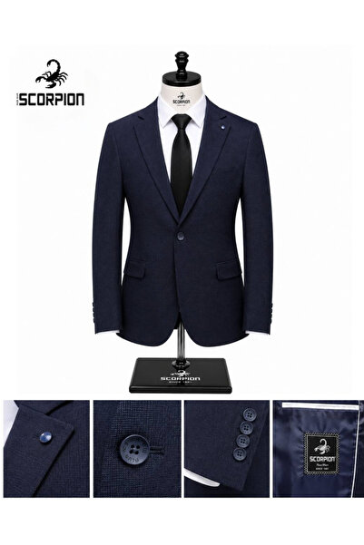 Plus Scorpion Sacou Elegant Premium Bărbătesc, Design Versatil și Croială Act...