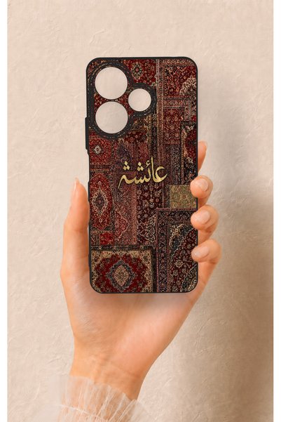 Vip Case حافظة سيليكون بنمط السجاد العتيق متوافقة مع Redmi 13 4G