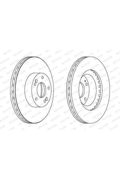 FERODO Set Discuri Frana Hyundai Sonata 5/Tucson/I40 1 Cw Kia Optima/Sportage...