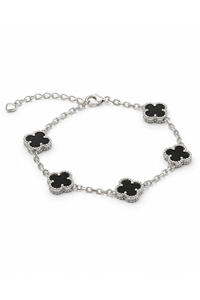 neslyaccessories سوار البرسيم الأسود