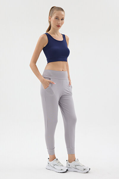 Pavotti Pantaloni de trening pentru femei, cu talie înaltă, Scuba Jogger