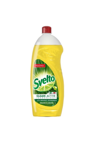 SVELTO Detergent Vase Import Italia, Ghimbir si Lamaie, 930ml