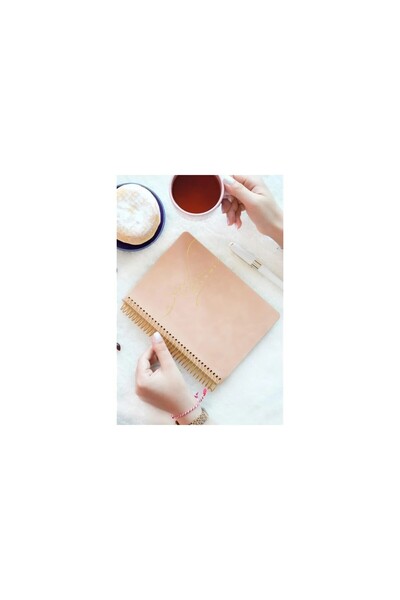MTKardeşler Victorias Journals Vegan Leather A5 Spiral Undated Planner Agenda...