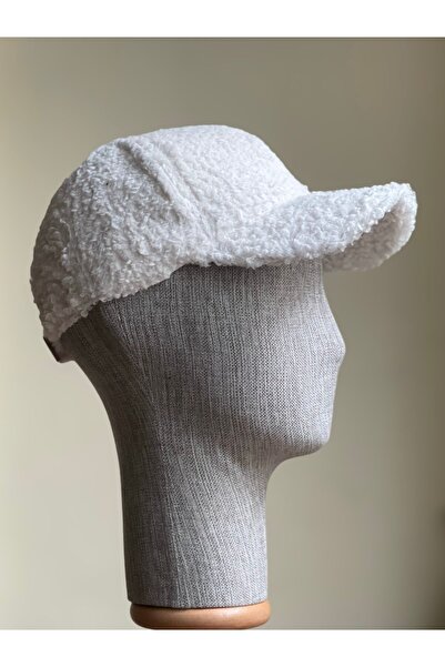 zadenza gold Women's Plush Teddy Cap Hat with Back Part Velcro