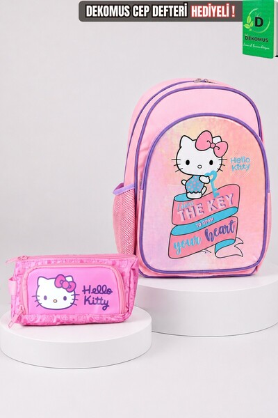 Hello Kitty x Dekomus Heart Key Collection Lisanslı Ortopedik İlkokul Çantası...