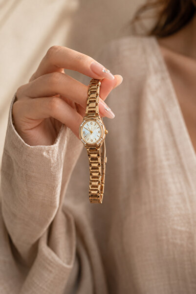 Boris Accessory Gold Stone Women's Wristwatch – Elegant Watch with Bracelet A...