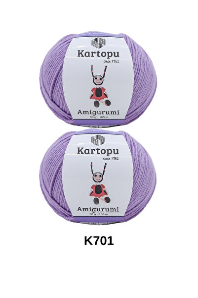 hobi dünyası evim 2 Pieces of Snowball Amigurumi Yarn 50 Grams 165 Meters Toy...
