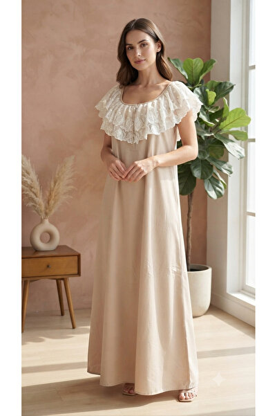 Maison Emarat Night Gown with Lace detailing