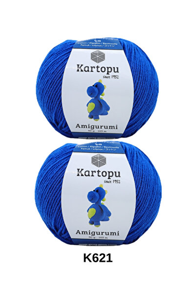 hobi dünyası evim 2 Pieces of Snowball Amigurumi Yarn 50 Grams 165 Meters Toy...