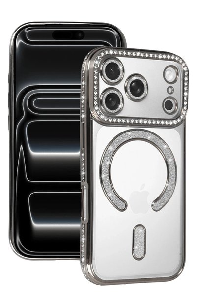 New Face Concepta iPhone 17 Pro Joke Simli Magneticsafe Case (174331) - Silver