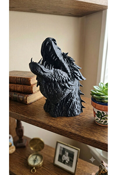 VALERM 3D Ejderha Game of Thrones Dragon ( 18cm ) | Dekoratif Fantastik Heykel | Koleksiyon