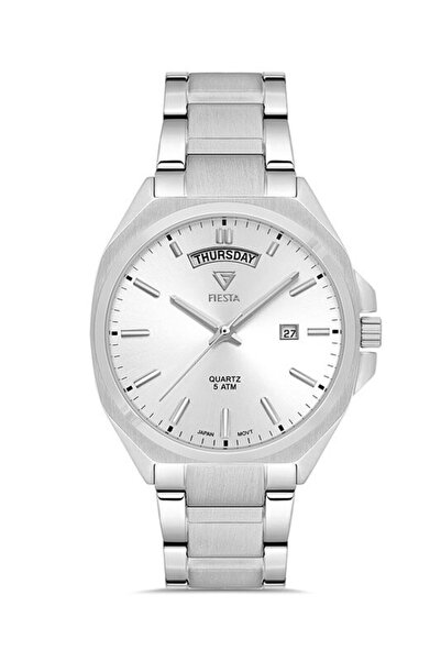 Fiesta F2713M Men's Wristwatch with Steel Strap
