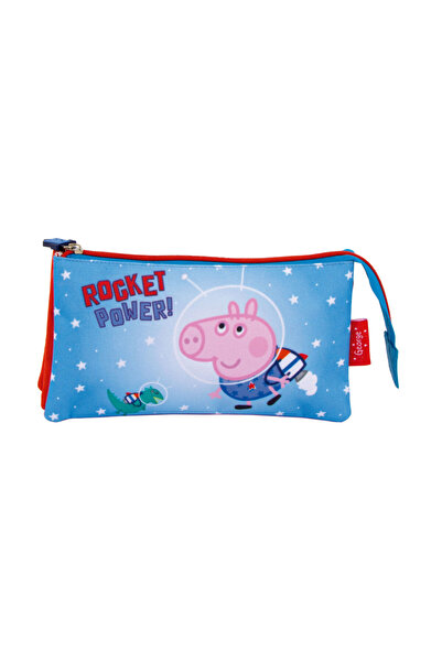 Peppa Pig Κασετίνα Πύραυλος με 3 Θήκες 21 εκ.